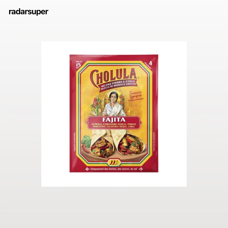 Sazonador para fajitas Cholula 20 g.
