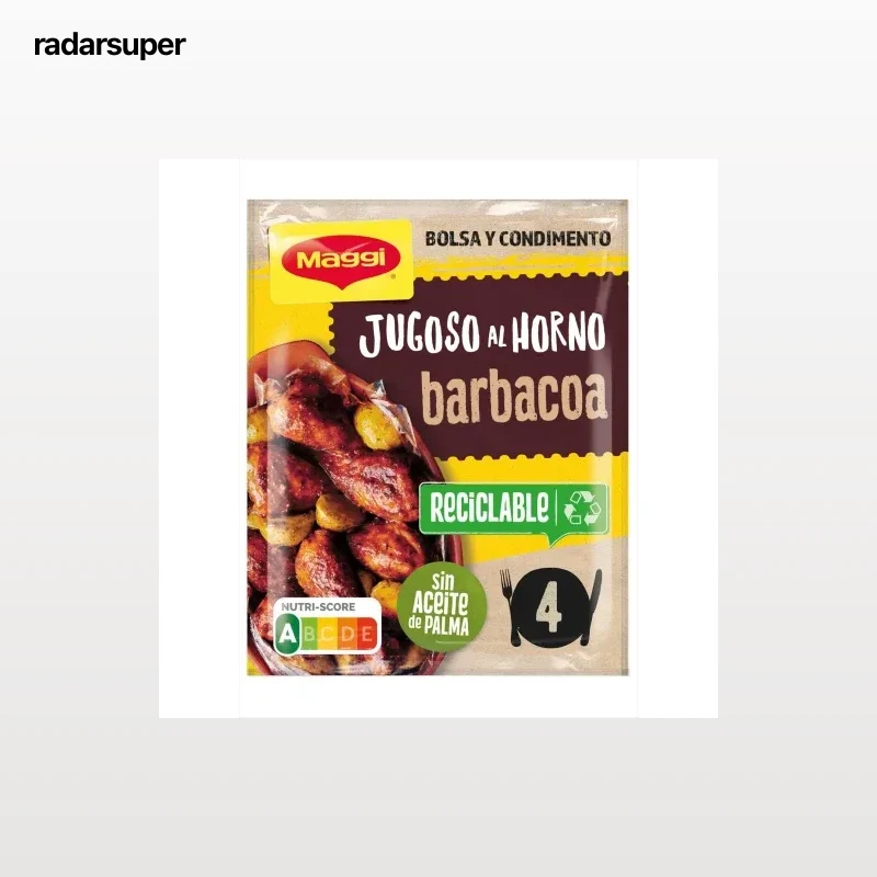 Sazonador para pollo a la barbacoa Jugoso al Horno Maggi 30 g.