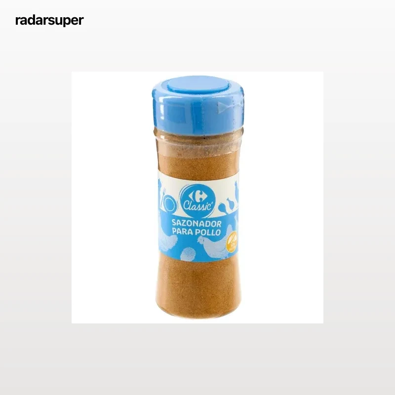 Sazonador para pollo Classic Carrefour sin gluten 110 g.