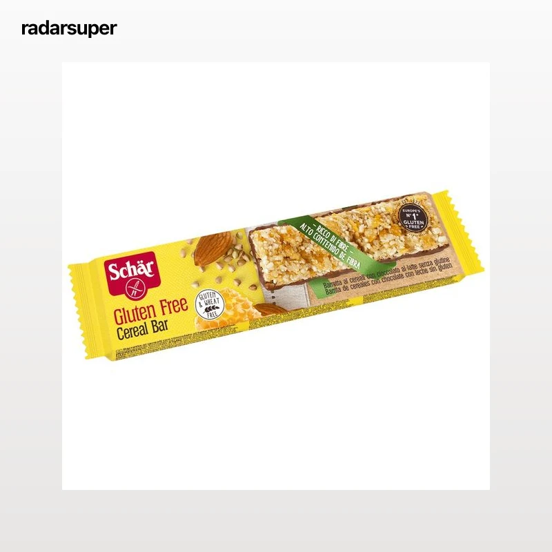 SCHÄR Barrita de cereales con chocolate con leche sin gluten 25 g.