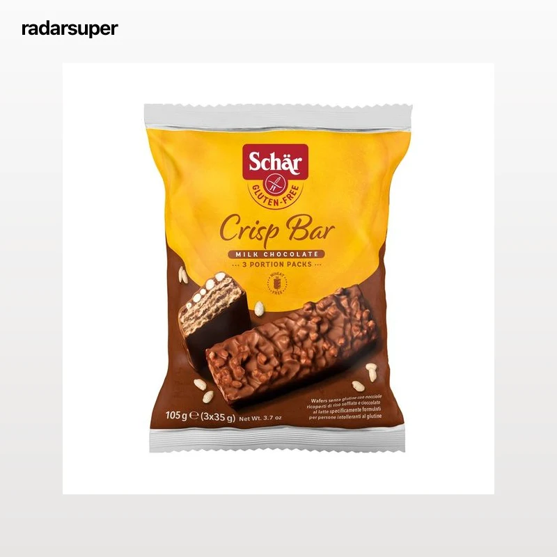 SCHÄR Barrita crujiente de chocolate con leche 105 g.