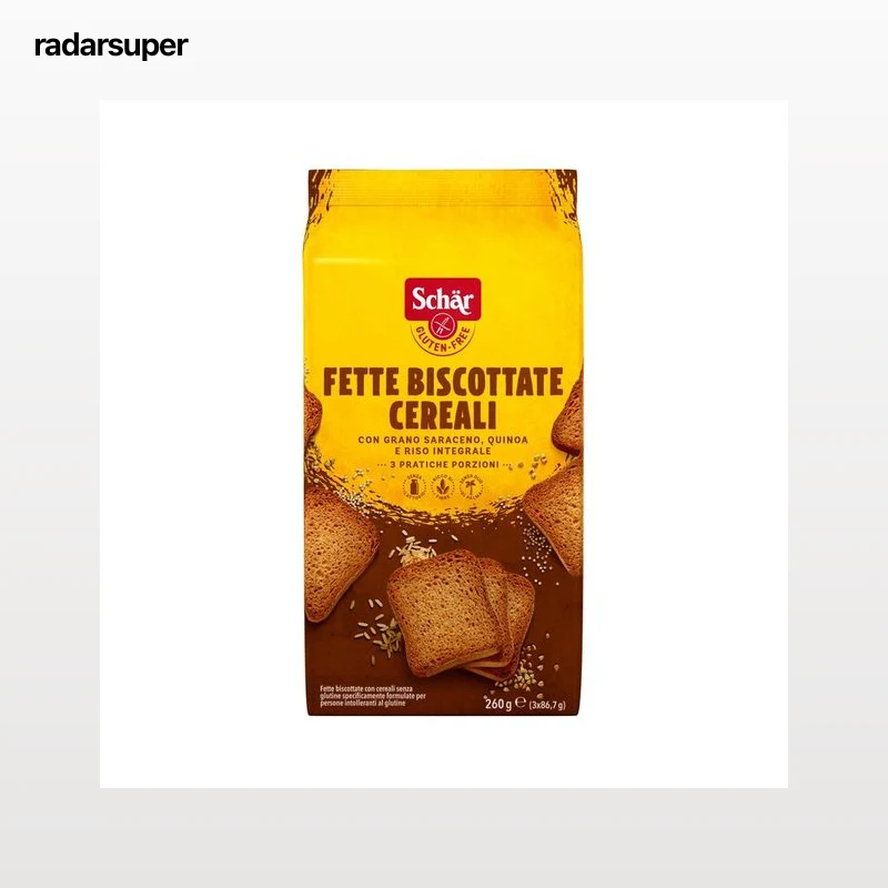SCHÄR Biscottes de cereales sin gluten 250 g.