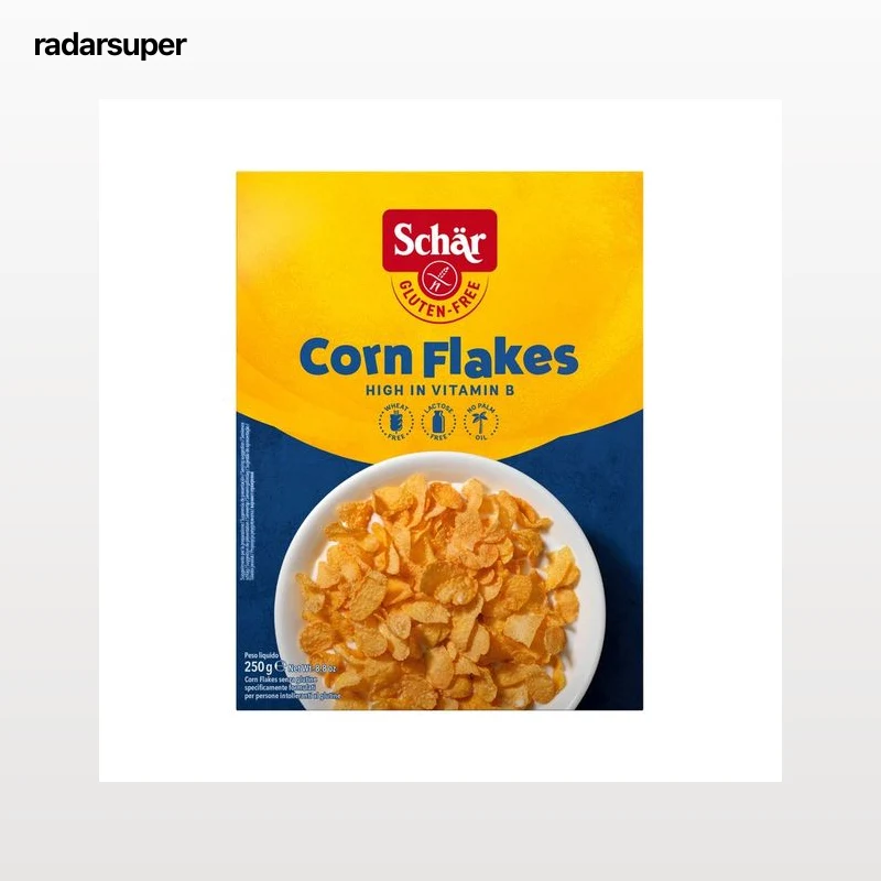 SCHÄR Cereales sin gluten SCHAR Corn Flakes, 250 g.
