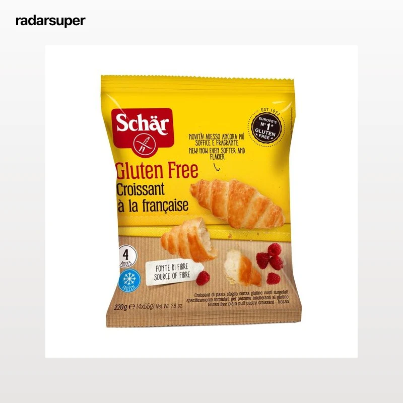 SCHÄR Croissant con mantequilla elaborados sin gluten 220 g.