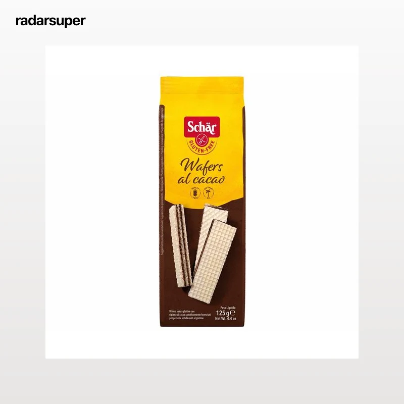 SCHÄR Galletas de barquillo de cacao sin gluten 125 g.