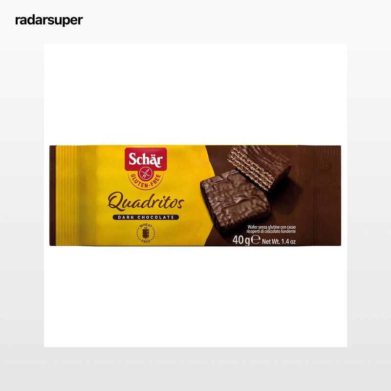 SCHÄR Galletas de barquillo cubiertos de chocolate sin gluten 40 g.
