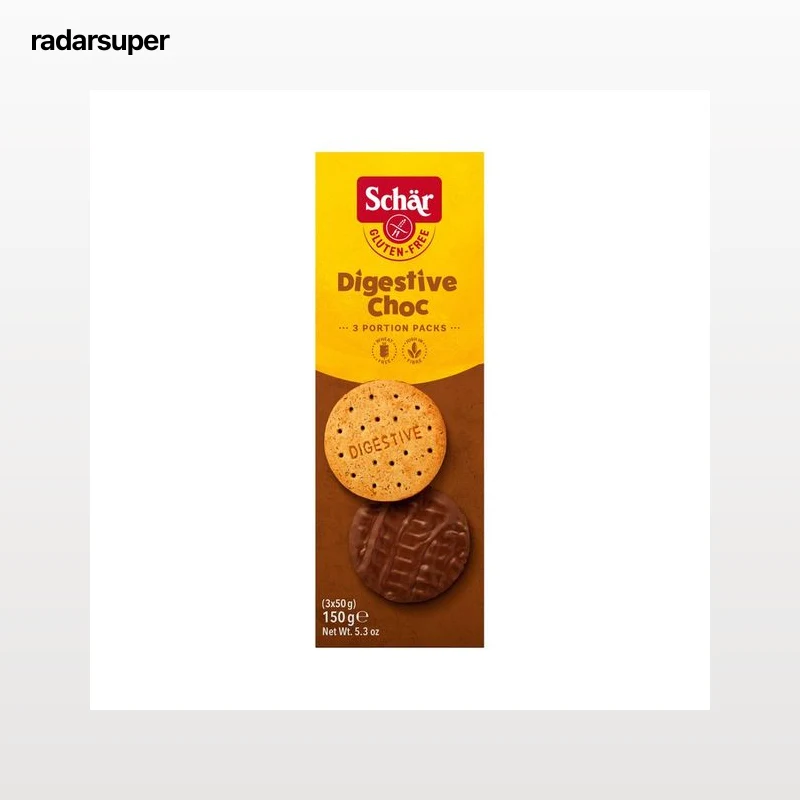 SCHÄR Galletas de chocolate, digestivas y sin gluten 150 g.