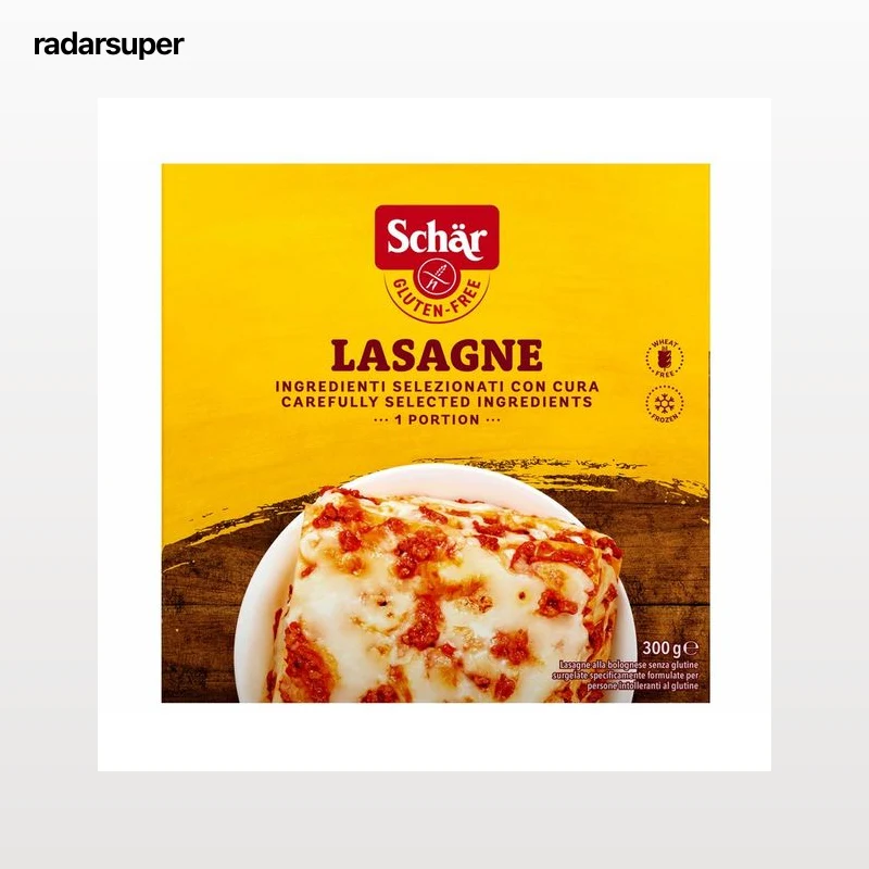 SCHÄR Lasaña de carne, elaborada sin gluten 300 g.
