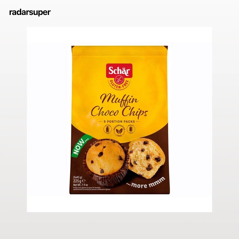 SCHAR Magdalenas con pepitas de chocolate 225 g.