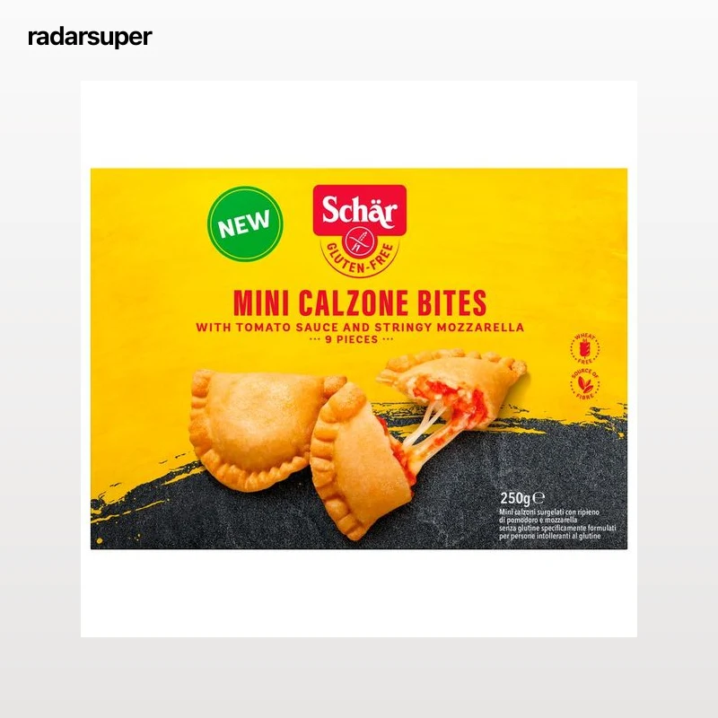 SCHAR Mini calzone con salsa de tomate y tiras de mozzarella, elaborados sin gluten 9 uds.
