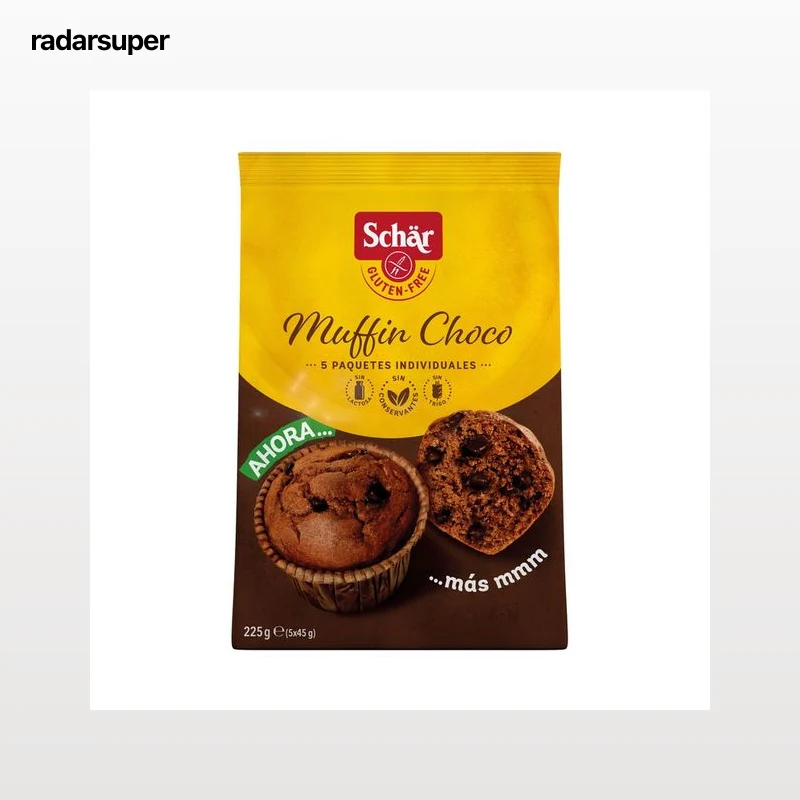 SCHÄR Muffins de chocolate sin gluten 260 g.