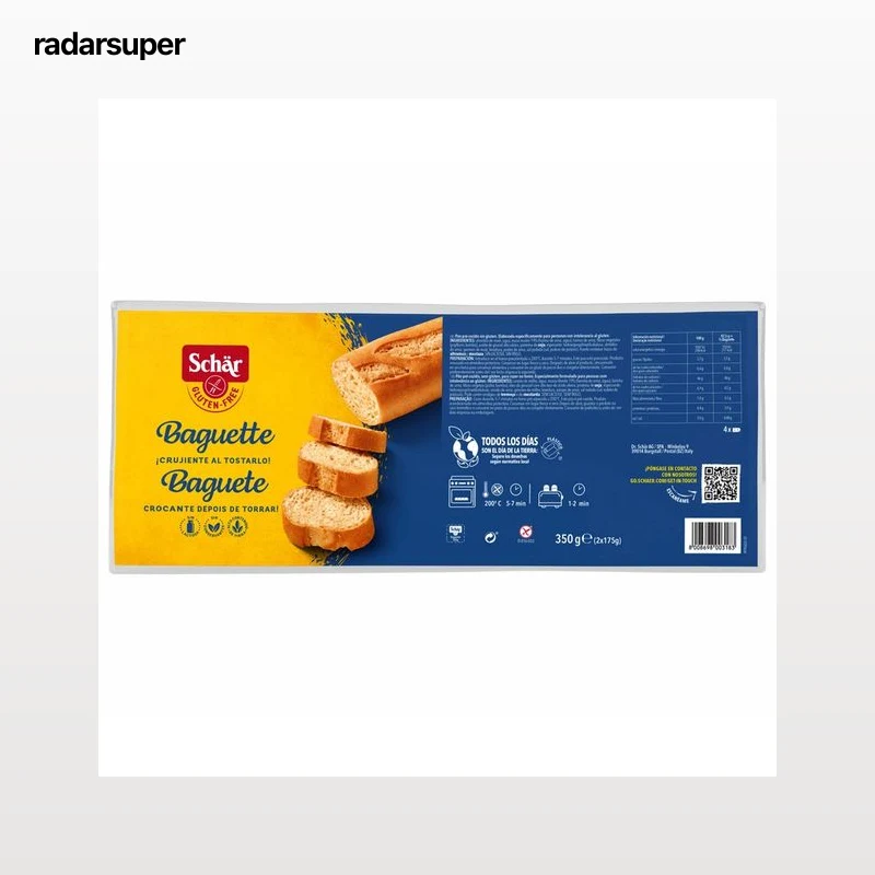 SCHÄR Pan baguette precocido dietético sin gluten 350 g.