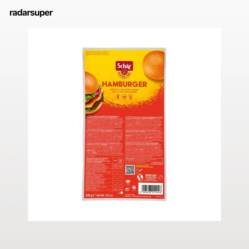 SCHÄR Pan de hamburguesa sin gluten 300 g.