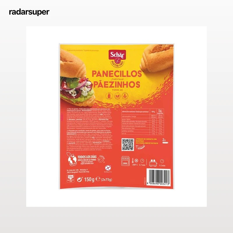SCHÄR Pan mini baguette precocido sin gluten 2 uds x 150 g.