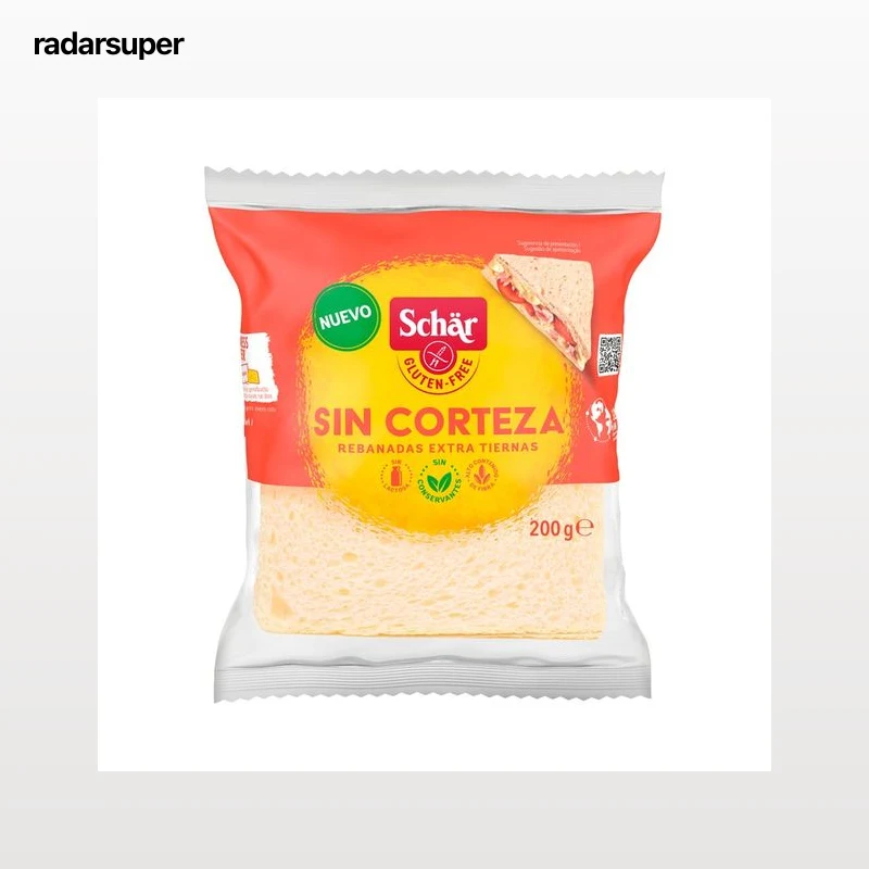 SCHAR Pan de molde sin corteza y sin gluten 200 g.