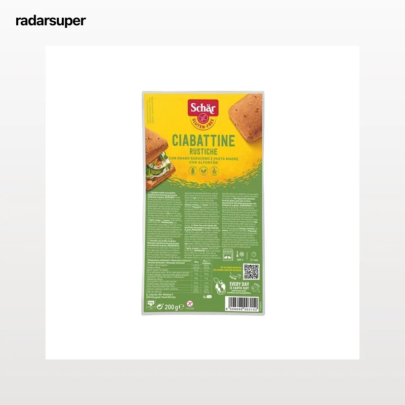 SCHÄR Panecillos con semilla (Ciabattine) sin gluten 5 x 50 g.