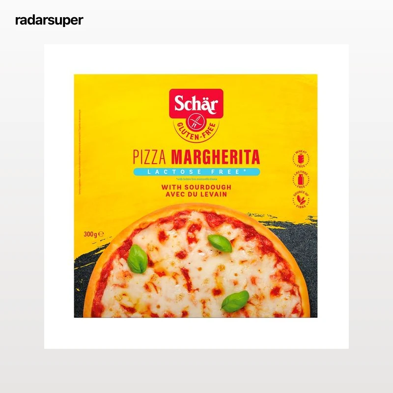 SCHÄR Pizza congelada margarita sin gluten y sin lactosa 300 g.