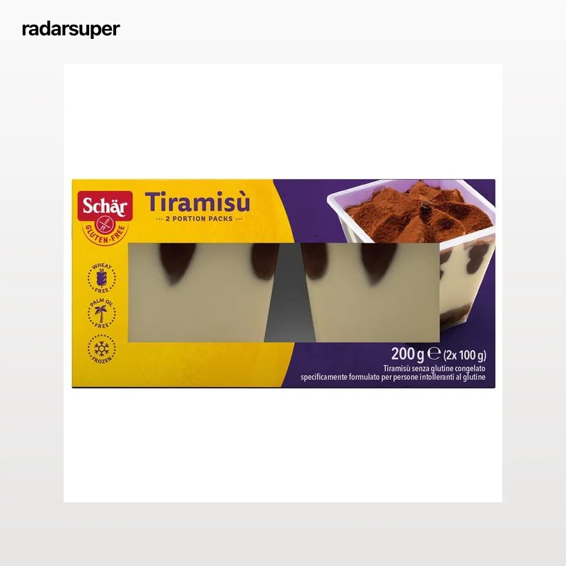 SCHÄR Tiramisú congelado, elaborado sin gluten 2 x 100 g.