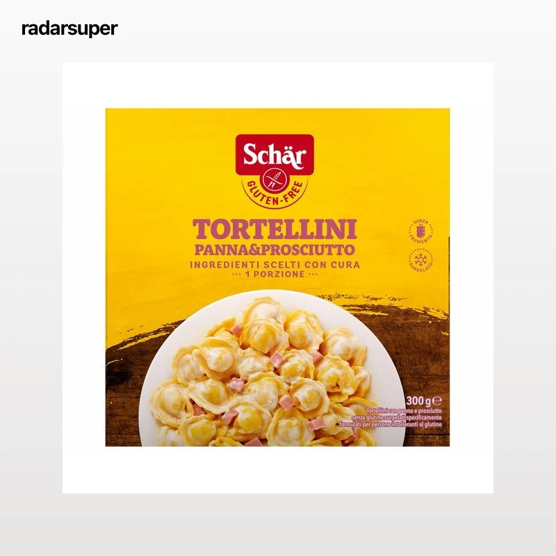 SCHÄR Tortellini panna y prosciutto sin gluten 300 g.