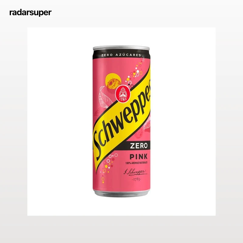 SCHWEPPES PINK ZERO 3Tónica lata 33 cl.