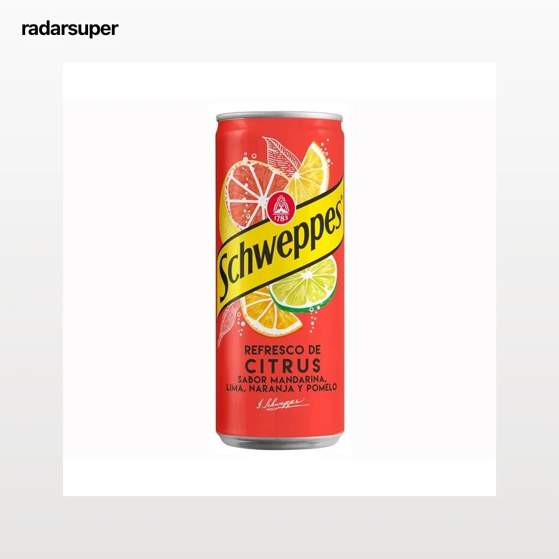 SCHWEPPES Refresco cítrico lata 33 cl.