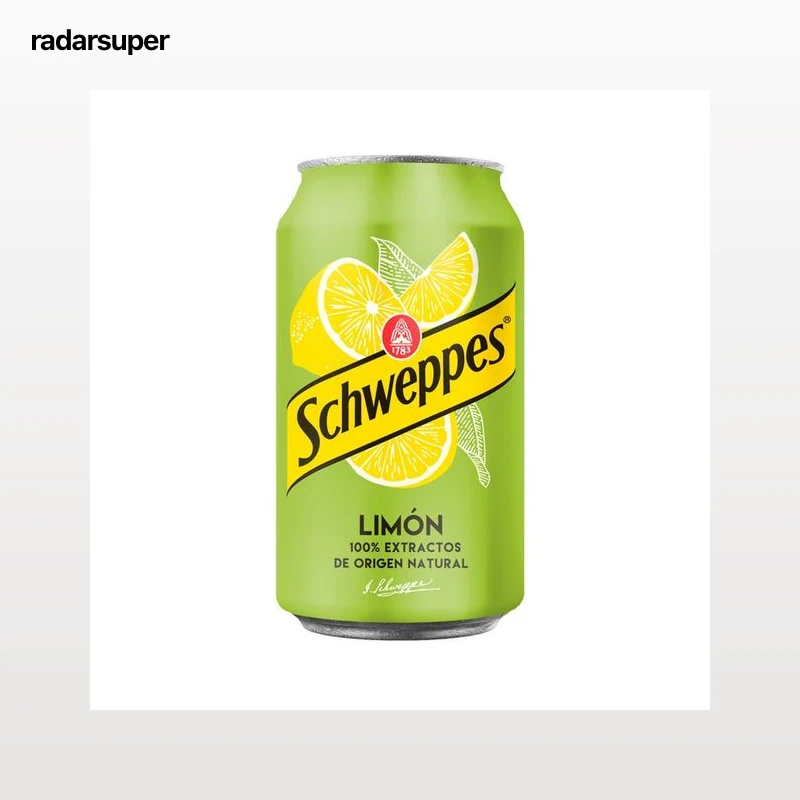 SCHWEPPES Refresco de limón lata de 25 cl.