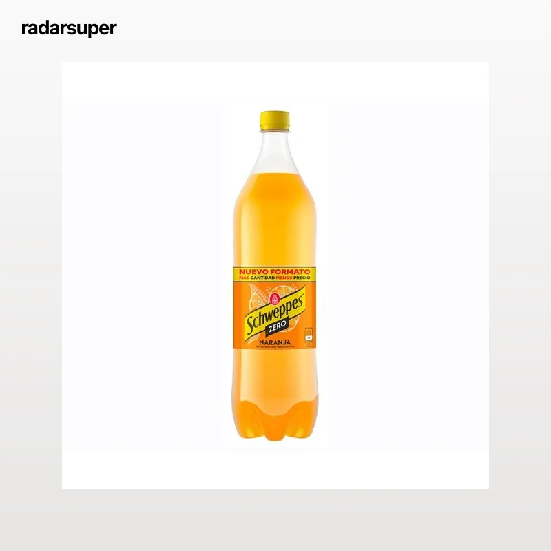 SCHWEPPES Refresco de naranja zero 1,5 l.