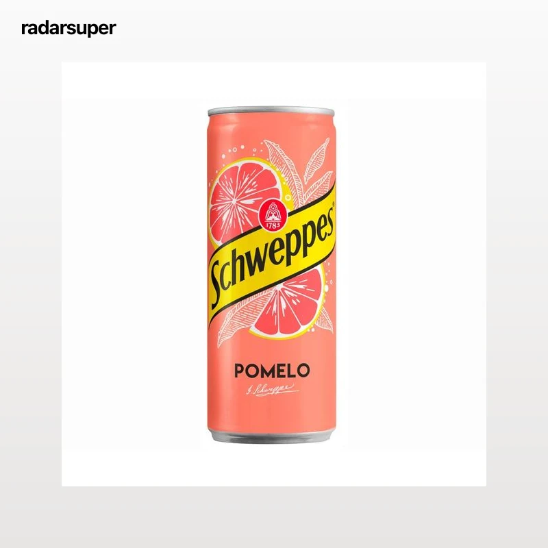 SCHWEPPES Refresco de pomelo lata 33 cl.