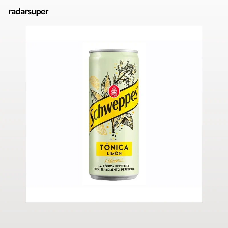 SCHWEPPES Tónica de limón lata de 33 cl.