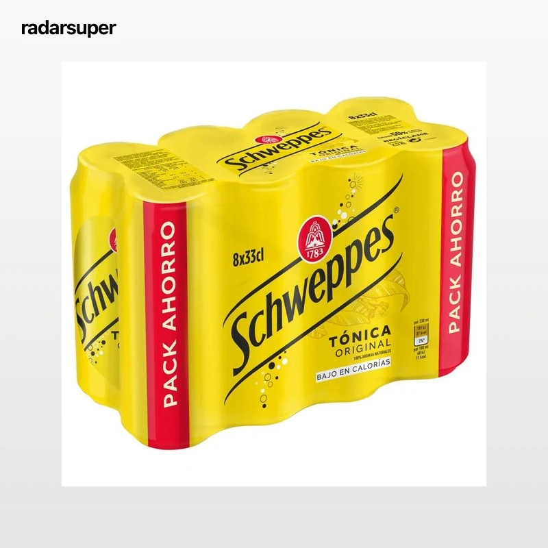 SCHWEPPES Tonica original 8 uds. x 33 cl.