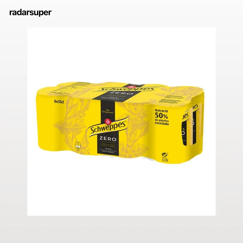 SCHWEPPES Tónicas Zero pack 8 uds. x 33 cl.