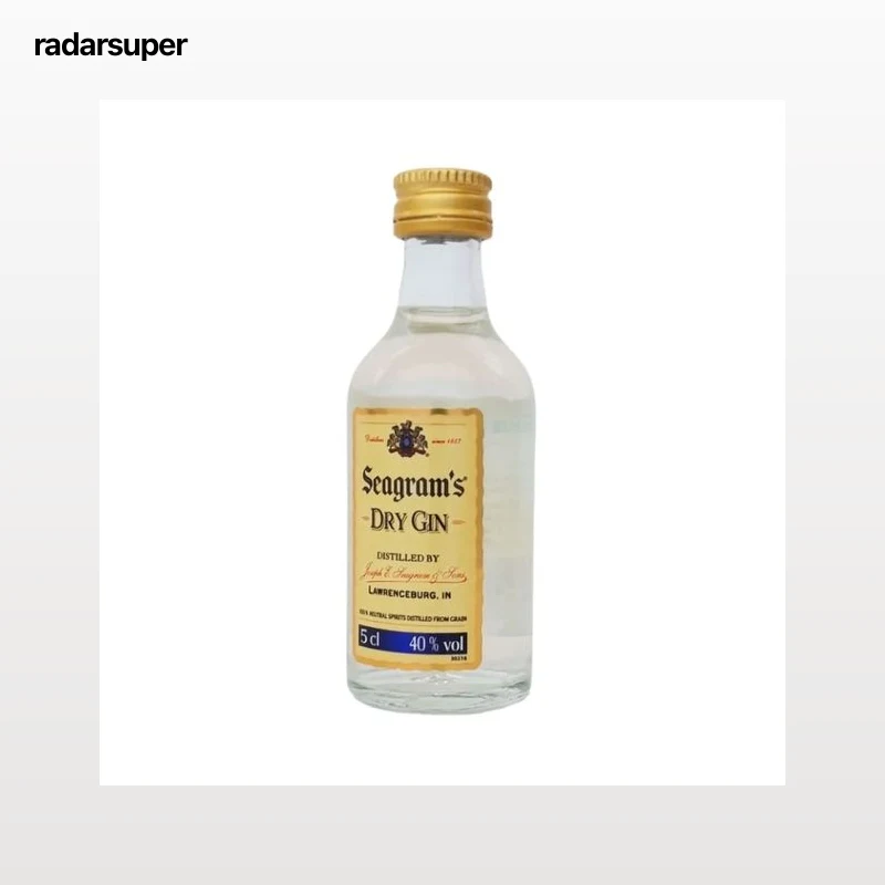 SEAGRAM"S Ginebra tipo London Dry Gin botella 5 cl.