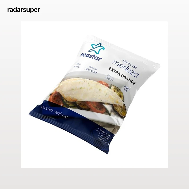 SEASTAR Filetes de merluza extra grandes congelados 900 g.