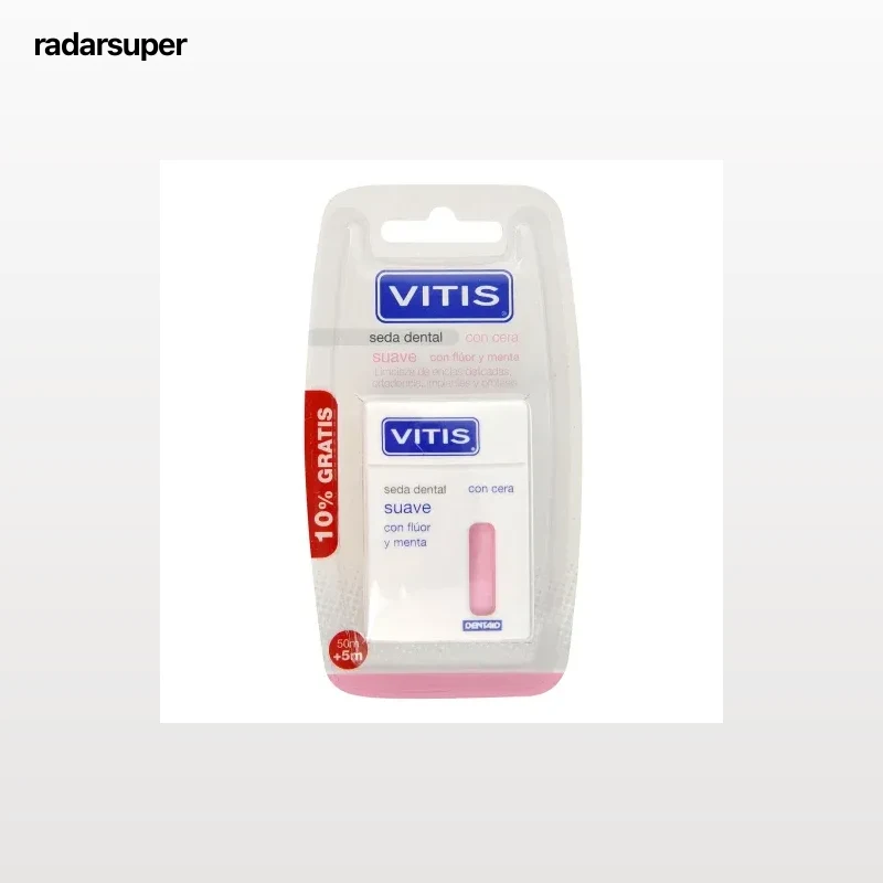 Seda dental suave con flúor y menta Vitis 50 metros