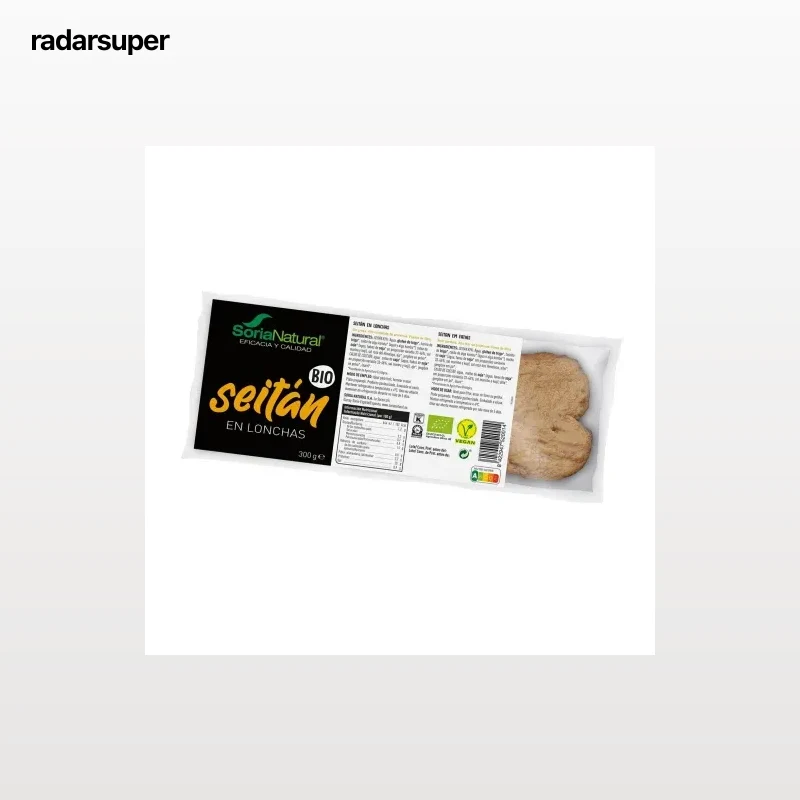 Seitán en lonchas ecológico Soria Natural 300 g.