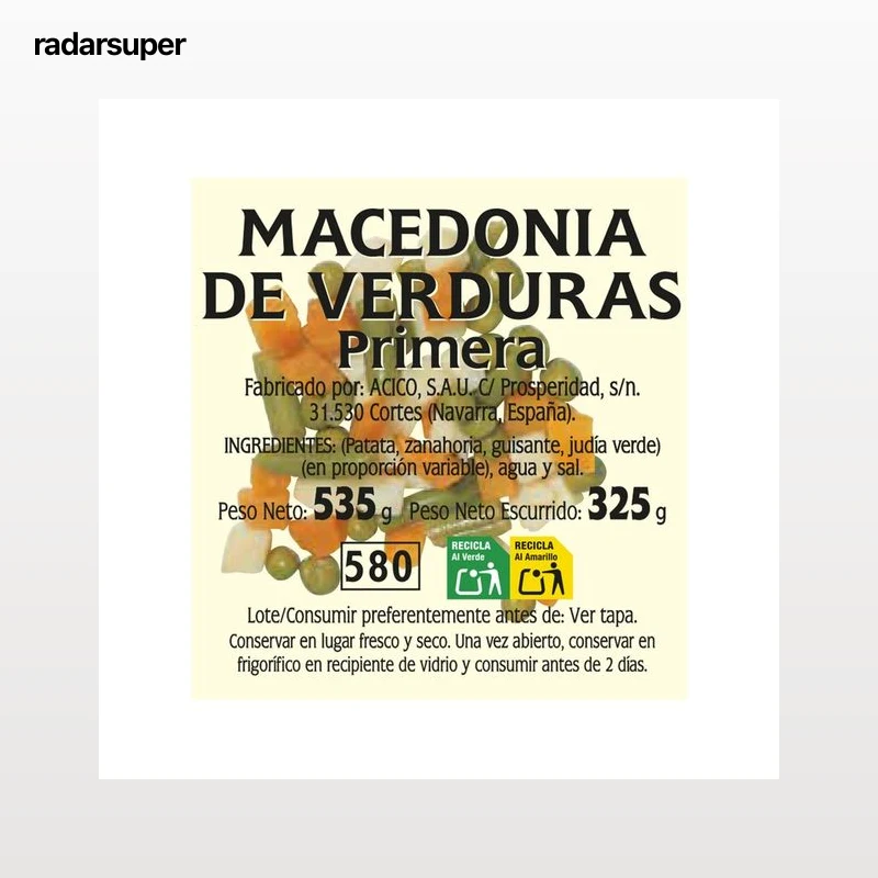 SELF DISCOUNT Macedonia de verduras 325 g.