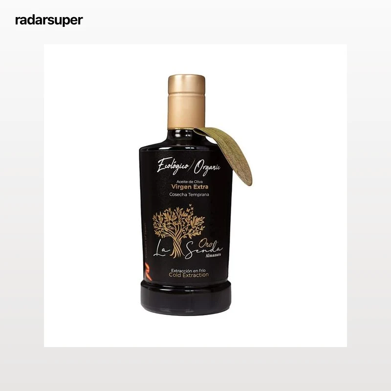 LA SENDA ALMAZARA Oro Aceite de oliva virgen extra ecológico, extracción en frío botella 500 ml.