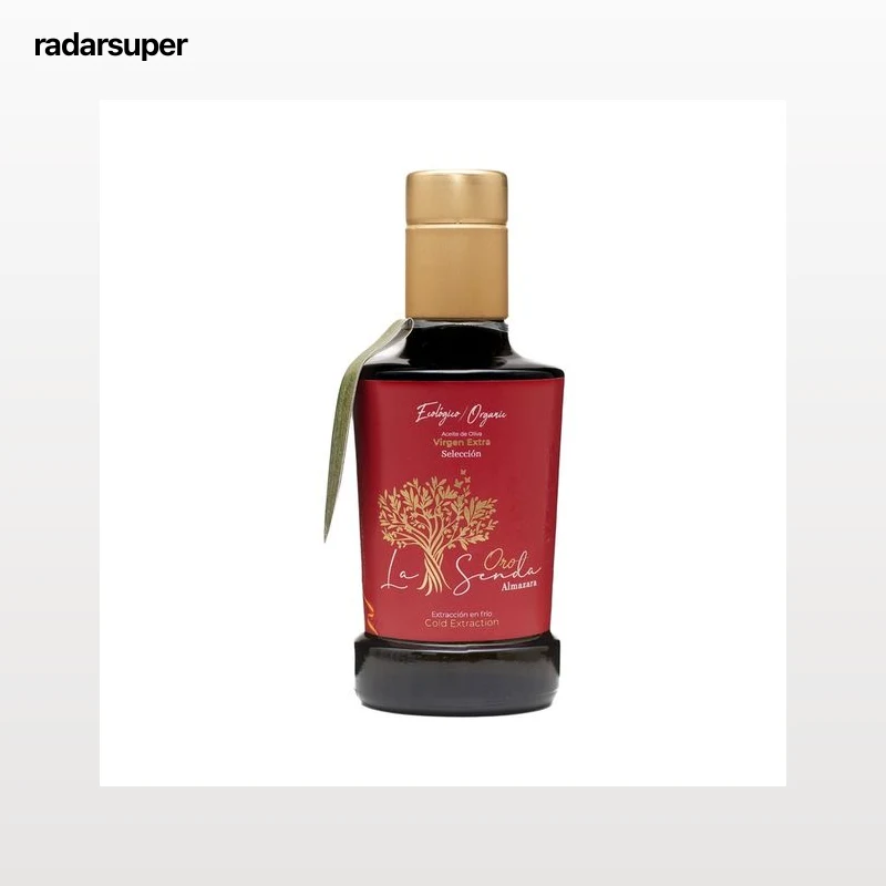 LA SENDA ALMAZARA Oro selección Aceite de oliva virgen extra ecológico, extracción en frío botella 250 ml.