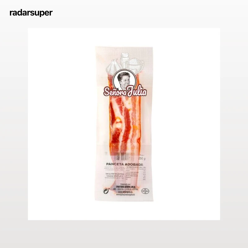 SEÑORA JULIA Pacenta de cerdo adobada y en tacos, sin gluten y sin lactosa SEÑORA JULIA 250 g.