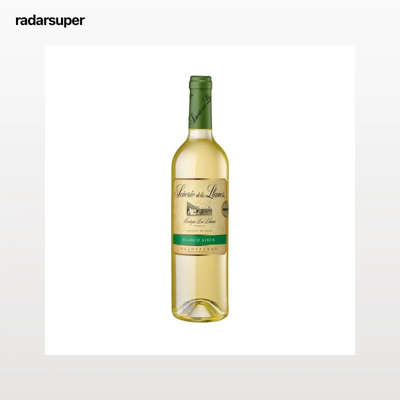 SEÑORÍO DE LOS LLANOS  Vino blanco con D.O. Valdepeñas SEÑORÍO DE LOS LLANOS botella de 75 cl.