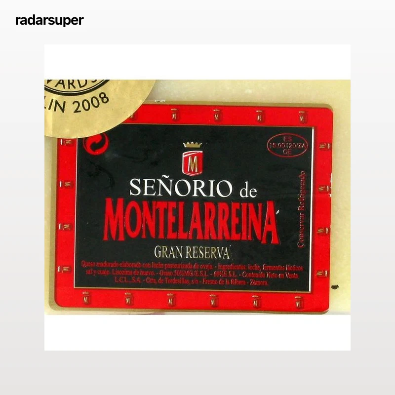 SEÑORÍO DE MONTELARREINA Queso de oveja curado SEÑORÍO DE MONTELARREINA 375 g.