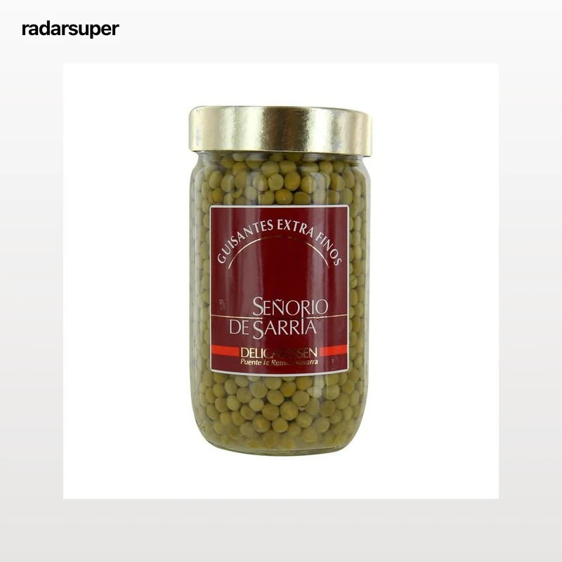 SEÑORÍO DE SARRIÁ Guisantes al natural extra finos frasco de 445 g.