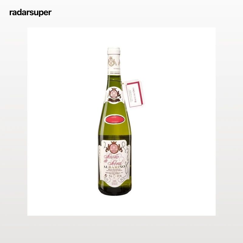 SEÑORIO DE SOBRAL  Vino blanco albariño con D.O. Rías Baixas botella de 75 cl.