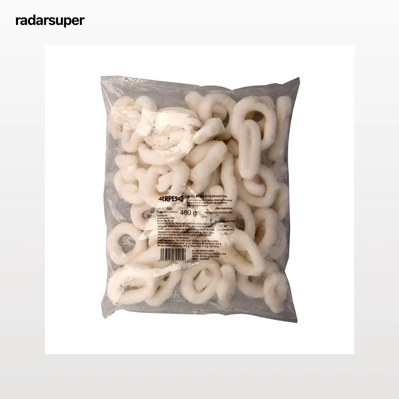 SERPESKA Anillas de pota argentina ultragongelada SERPESKA 400 g (P.N.).