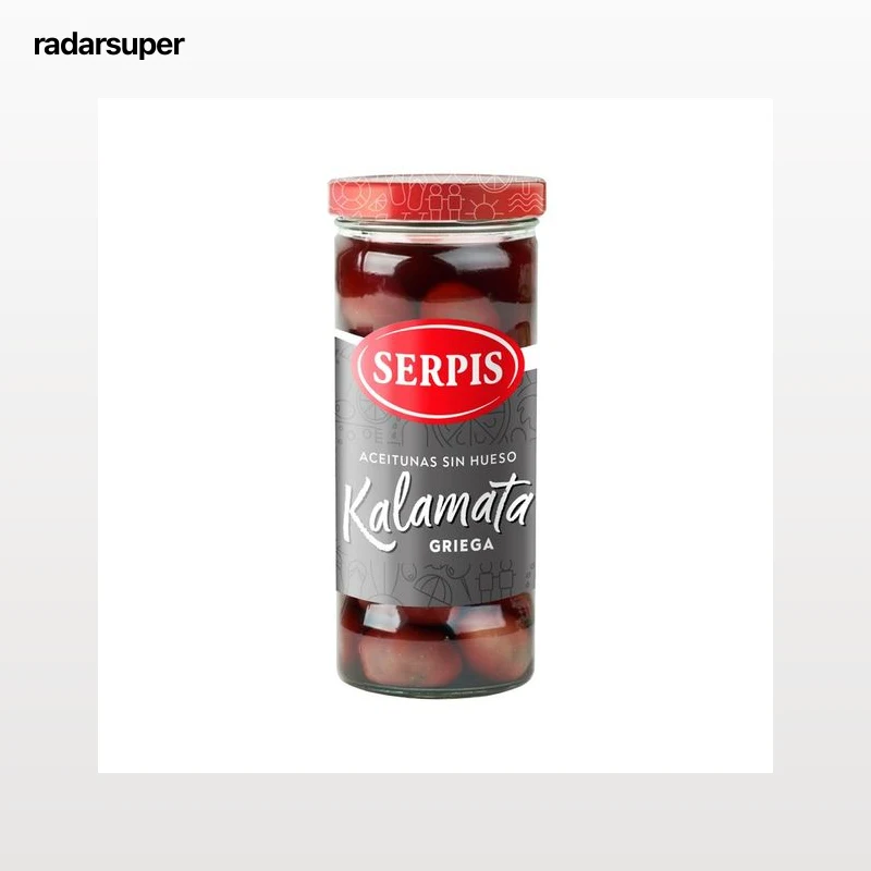 SERPIS Aceitunas Kalamata (griega) sin hueso bote 175 g.