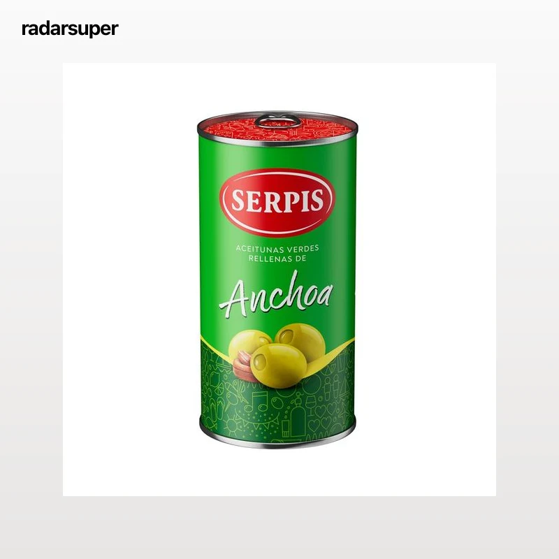 SERPIS Aceitunas verdes rellenas anchoa 150 g.