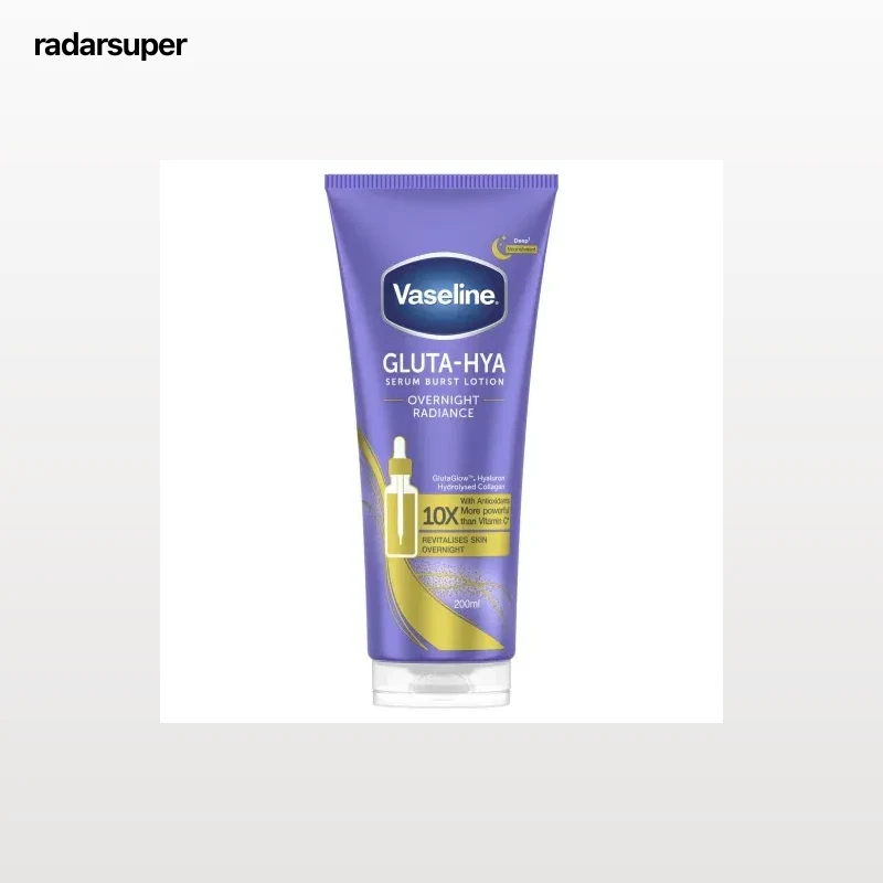Sérum corporal Gluta-Hya Overnight Radiance Vaseline 200 ml.