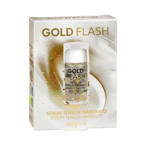Sérum facial tensor inmediato Gold Flash Deliplus con láminas de oro