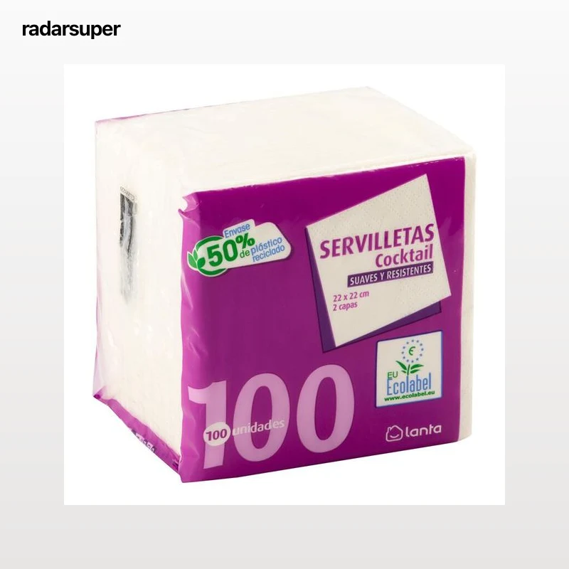 Servilleta Lanta 2 capas 100 unidades Cocktail