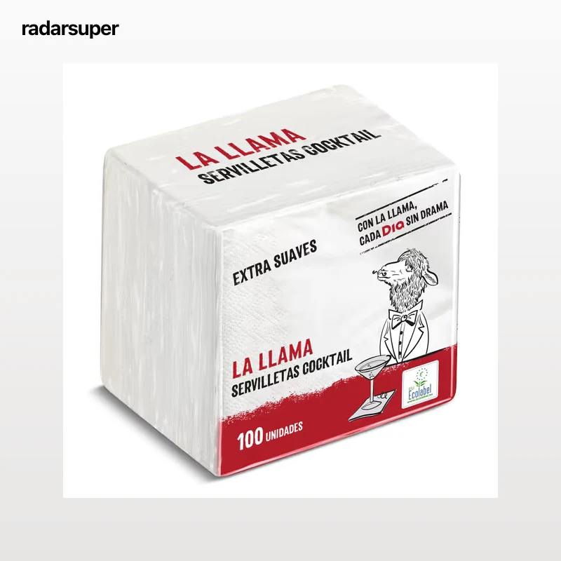 Servilletas cocktail 2 capas Dia La Llama 100 unidades